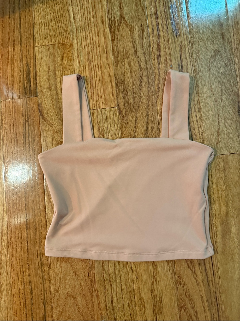 Abercrombie & Fitch Tan Square-Neck Crop Top Size S
